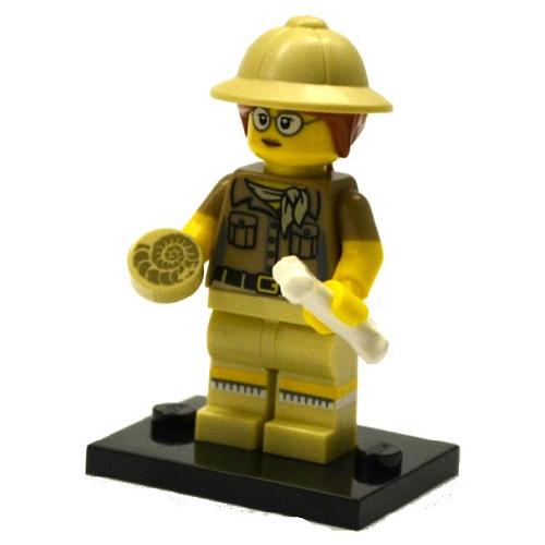 Минифигурка Lego Paleontologist, Series 13 col13-6 71008 минифигурка lego 71001 baseball fielder col10 13