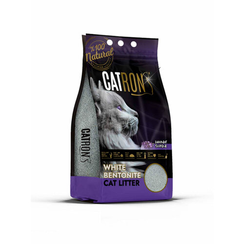 Catron Lavender Комкующийся наполнитель для кошек, аромат лаванды 10л/8.7кг
