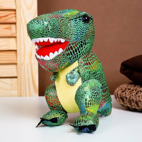 мягкая игрушка динозавр цвет голубой 20 см Мягкая игрушка «Динозавр», 20 см