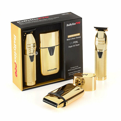 Триммер Шейвер Коллекция BaByliss LimitedFX металл-литиевый триммер и УФ-бритва с одинарной сеткой GoldFX Combo UV shaver Skeleton fx 3790000₽