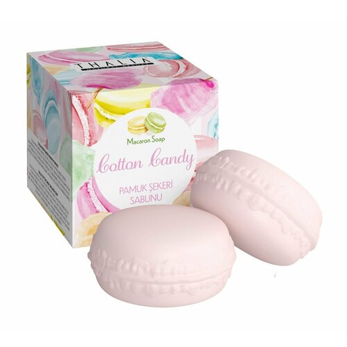 Мыло с ароматом сахарной ваты Thalia Natural Beauty Cotton Candy Macaron Soap 556₽
