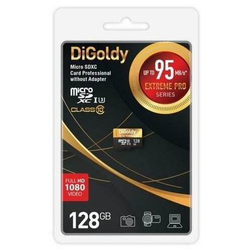 Карта памяти DIGOLDY 256GB microSDXC Class 10 UHS-1 Extreme Pro (U3) [DG256GCSDXC10UHS-1-ElU3 w]