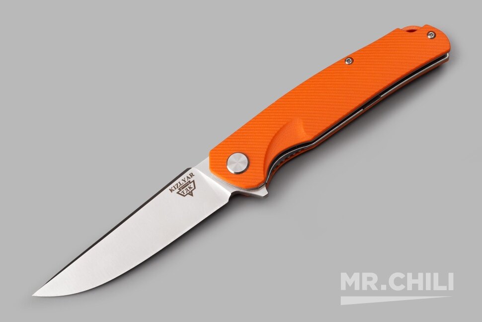 Нож складной ТДК "SHARK" от ТДК Orange (D2, StoneWash)