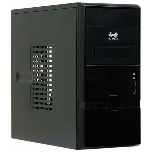 Корпус mATX InWin ENR022BL (USB, Audio, черный)