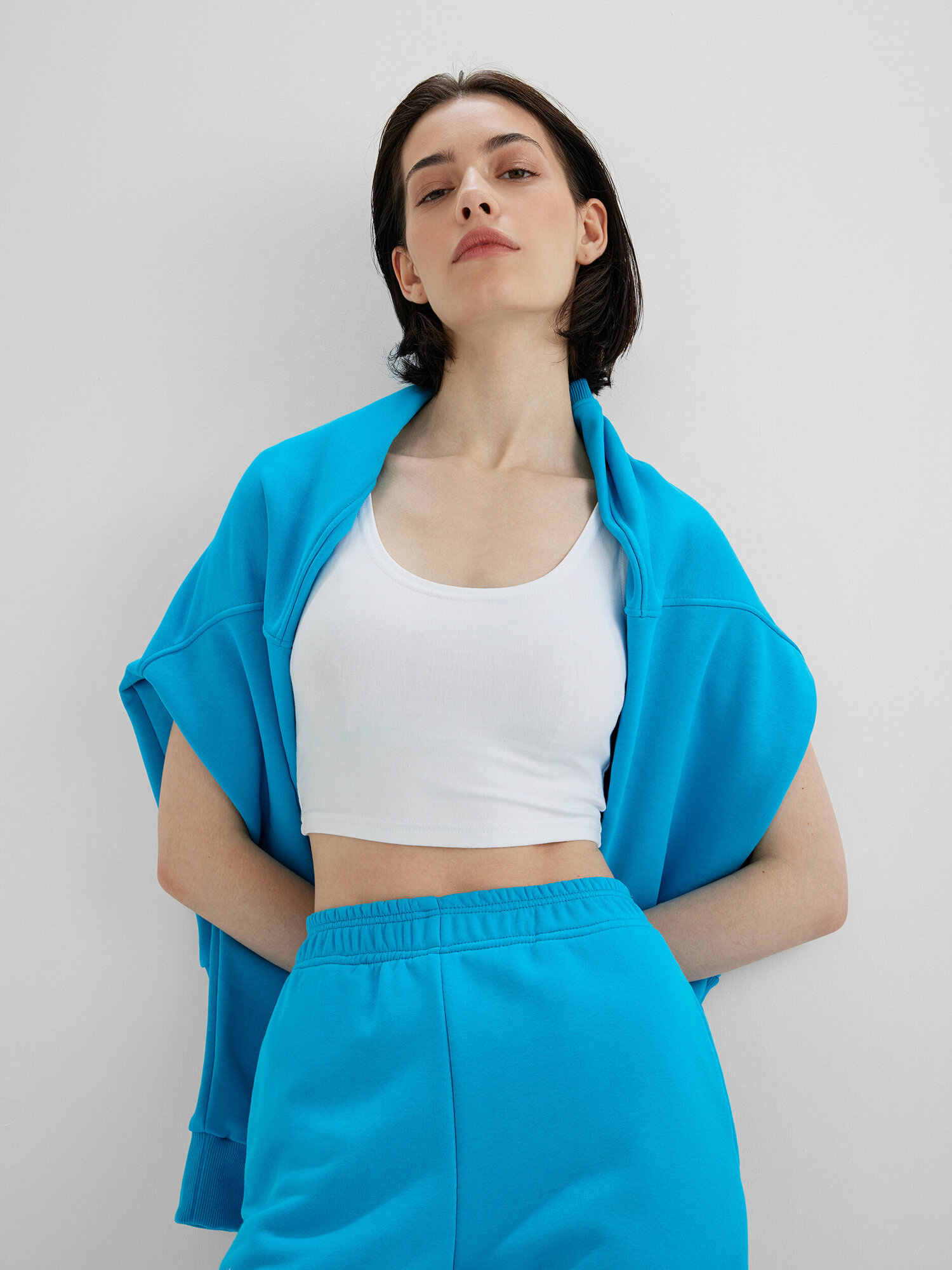 Кроп-топ KIVI CLOTHING, размер 44-46, белый