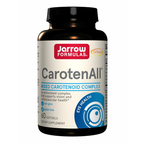 Jarrow Formulas CarotenAll® 60 softgels / Комплекс из смеси каротиноидов "КаротенОл" 60 гел. капс