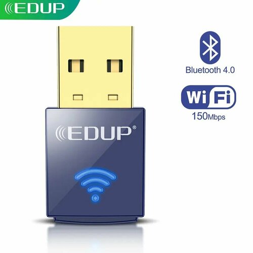 USB Wi-Fi адаптер 150Мбитс Bluetooth 40 EDUP EP-B8568 696₽
