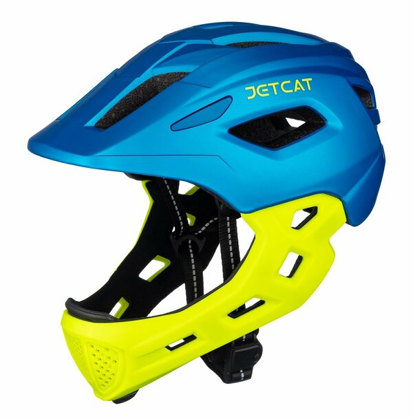 Шлем JETCAT - Start - Blue/Green - размер "S" (52-56см) защитный велосипедный велошлем детский