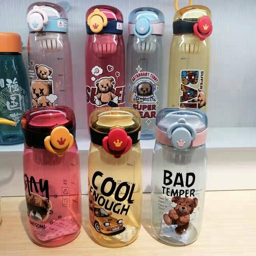 Бутылка 420мл Мишки пластик ассорти 647₽