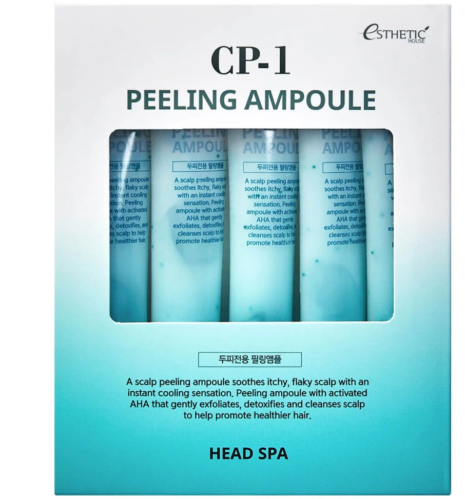 Esthetic House Пилинг-сыворотка для кожи головы Peeling Ampoule, 20 г, 20 мл, 5 шт, туба