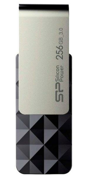 Флеш Диск Silicon Power 256Gb Blaze B30 SP256GBUF3B30V1K USB3.0 черный/серый