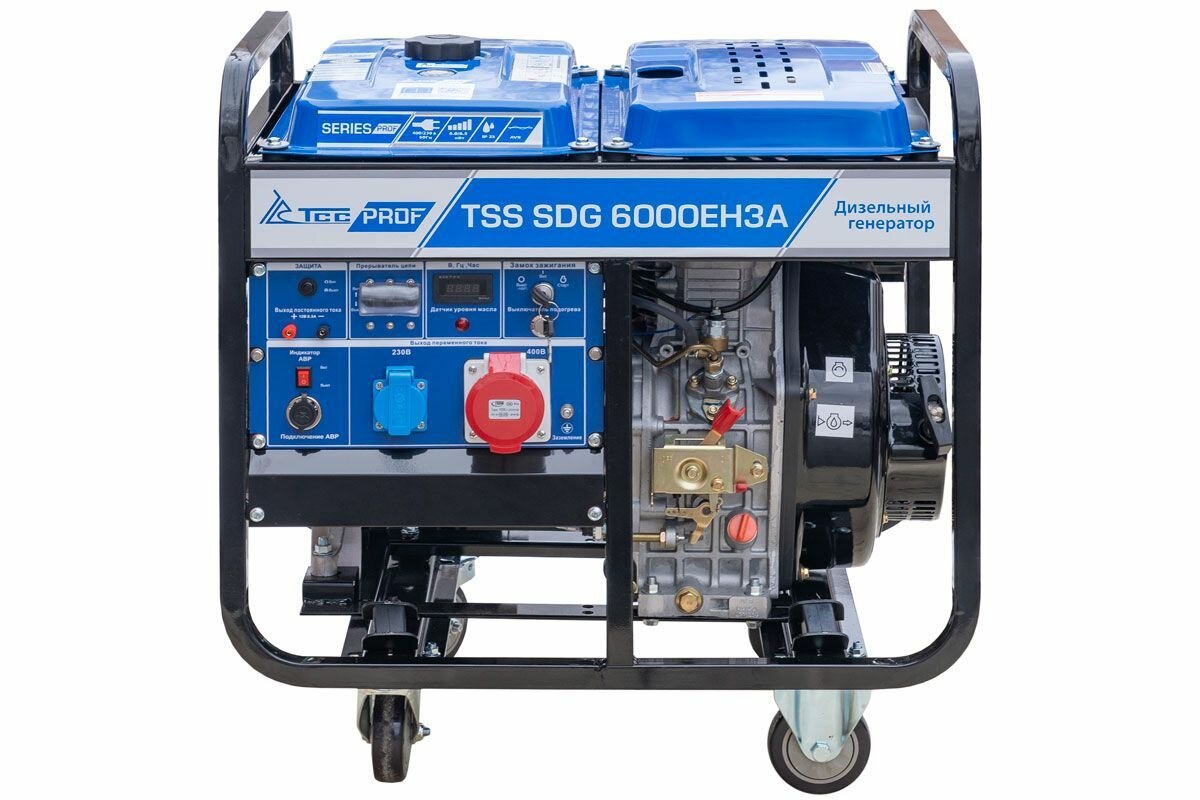 Дизель генератор TSS SDG 6000EH3A, номинальная мощность 6кВт, 220В — фото 1