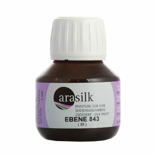 Краска для шелка 50 мл (843 эбеновый) H Dupont Arasilk, 1 упаковка