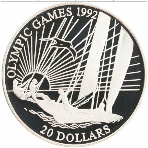 Клуб Нумизмат Монета 20 долларов Кирибати 1992 года Серебро Олимпийские игры