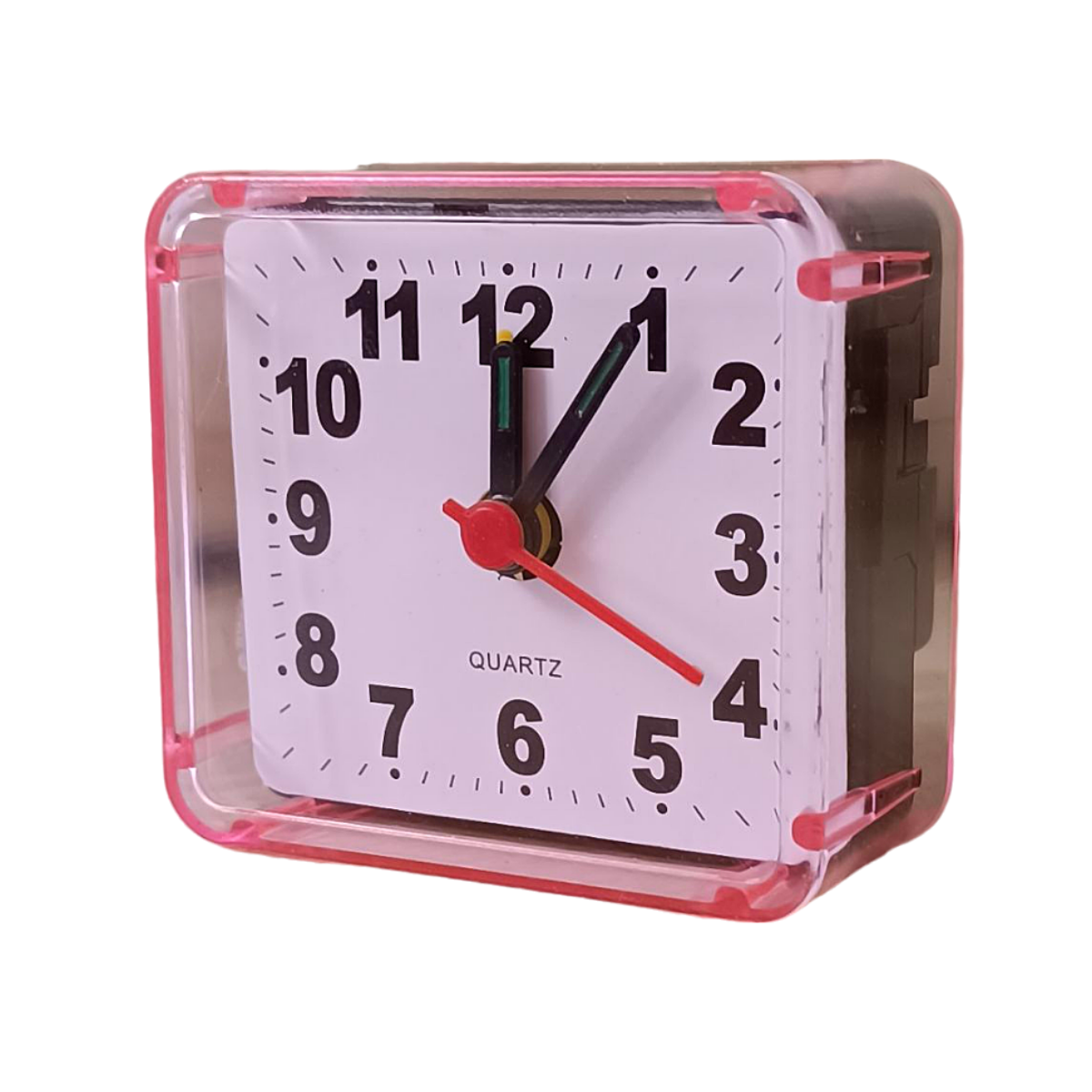 фото Часы настольные с будильником, цвет красный