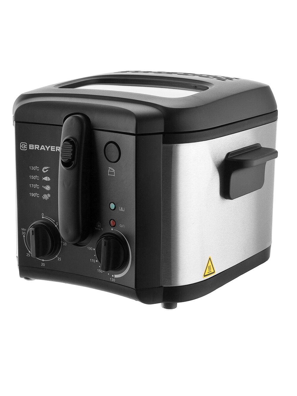 Фритюрница "BRAYER" BR2833, 1600Вт, 2.5л, 28x25x33см, черная