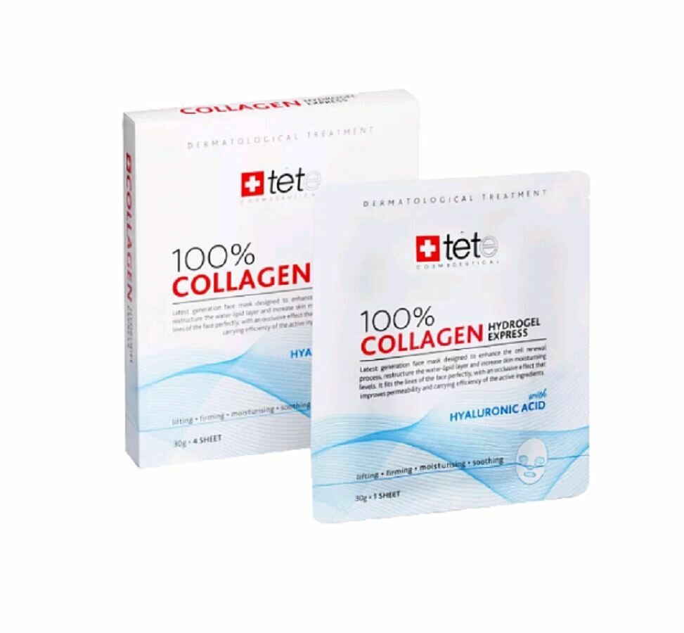 TETe Cosmeceutical 100% Collagen Express Hydrogel Mask Гидроколлагеновая маска моментального действия