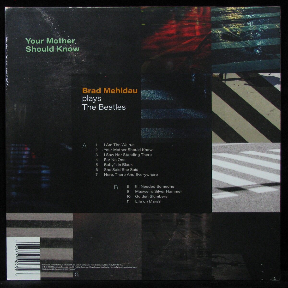 Виниловая Пластинка Mehldau, Brad, Your Mother Should Know: Brad Mehldau Plays The Beatles (0075597909357) Warner Music - фото №5
