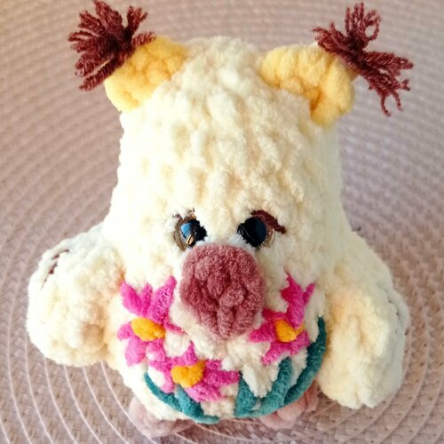 Брелок Мастерская Елены, гладкая фактура, желтый