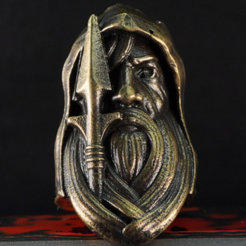 Брелок один бог бог викингов скандинавская мифология викингов валькнут руны футарка вальгалла скандинавский оберег амулет серебряная подвеска