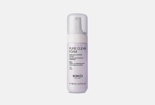 Очищающий мусс для лица KIKO MILANO PURE CLEAN FOAM / объём 150 мл