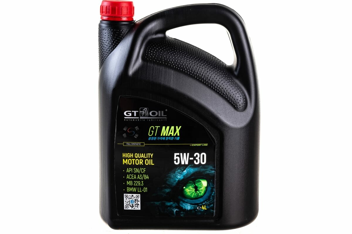 Масло GT OIL Max SAE 5W-30 API Sn/cf, 4 л 8809059408971 .