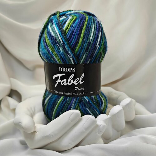 Пряжа Drops Fabel - 75% шерсть, 25% полиамид 1 моток №677