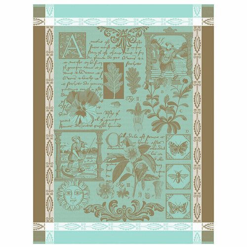 Полотенце кухонное Jacquard Francais Herbier Blue 60x80 см