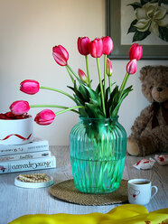 Стеклянная ваза для цветов 19,5 см