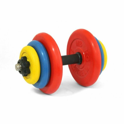 Гантель разборная MB Barbell цветная 19 кг гантель разборная 19 кг barbell mb fdbm26 at19