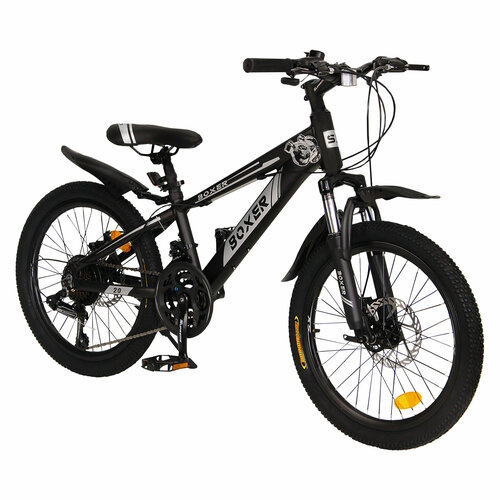 Горный велосипед детский скоростной Boxer 20 черный 6-12 лет 21 скорость Shimano tourney 2262500₽