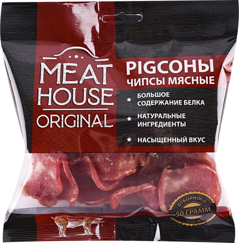 Чипсы Meat House Original Классические Pigсоны мясные сыровяленые
