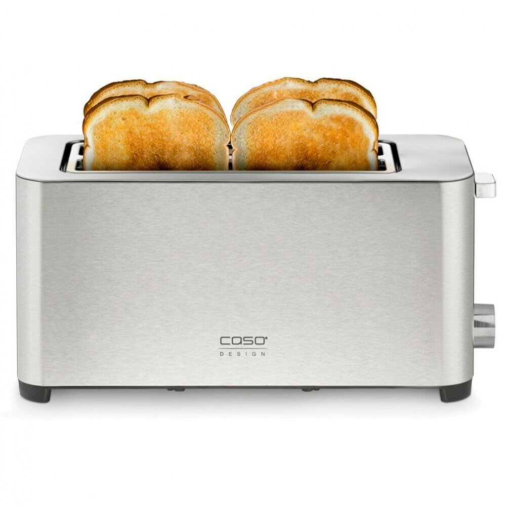 Тостер CASO "Classico" T4, 4 тоста, мощность 1400Вт, цвет серебристый