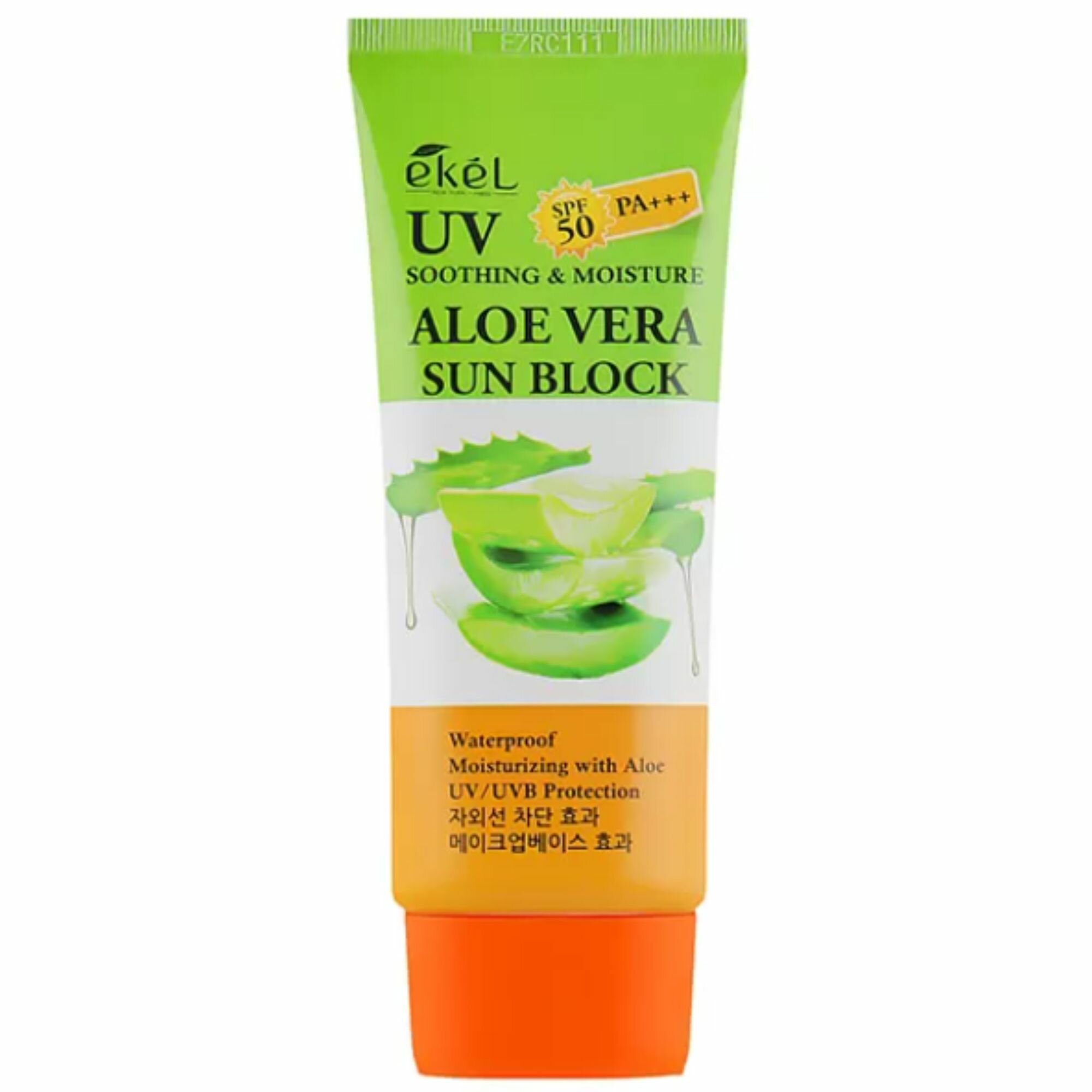 Ekel Крем для лица и тела солнцезащитный с экстрактом алоэ Aloe vera sun block SPF50 70 мл.