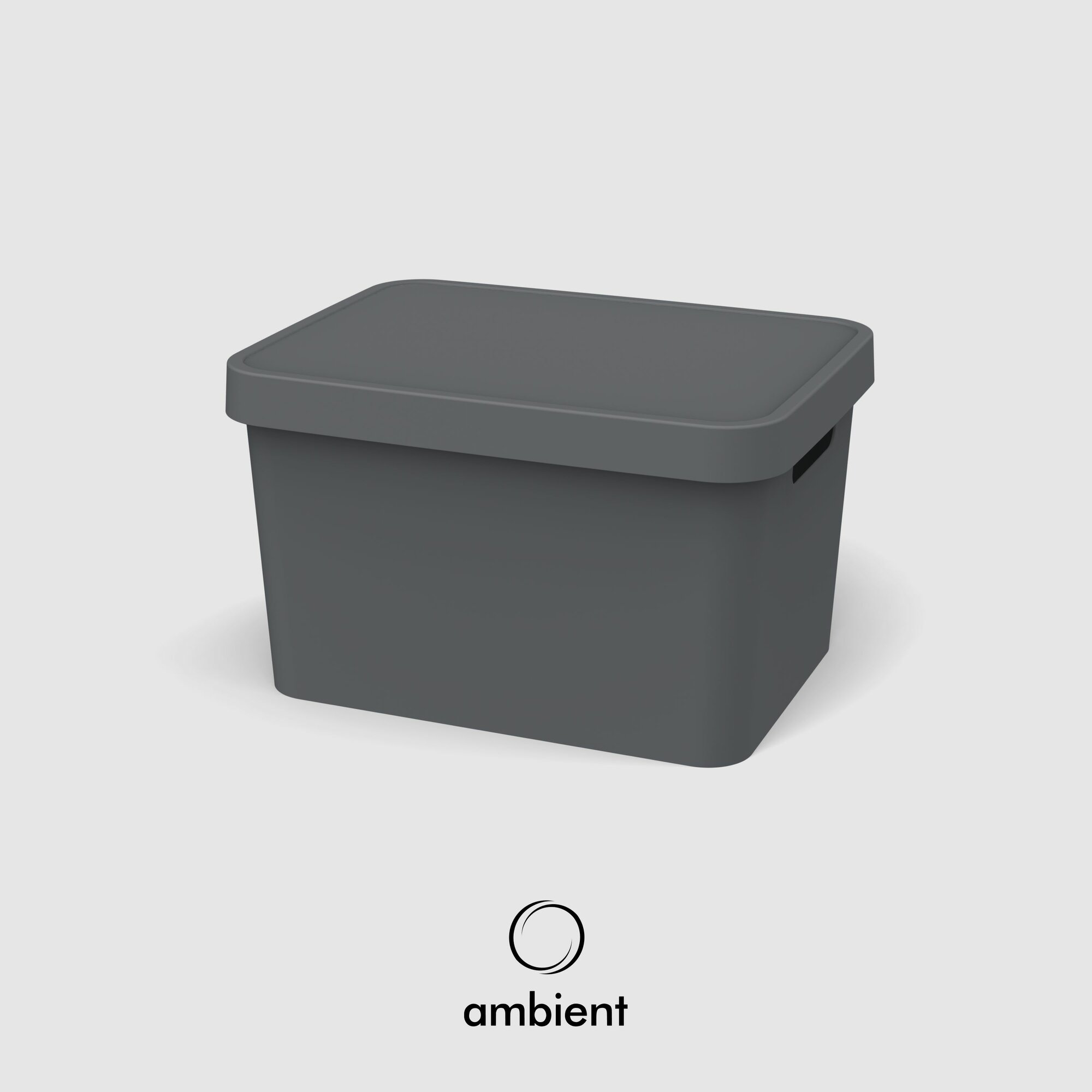 Ящик для хранения ambient Folk 17л 360х270х213 мм графит