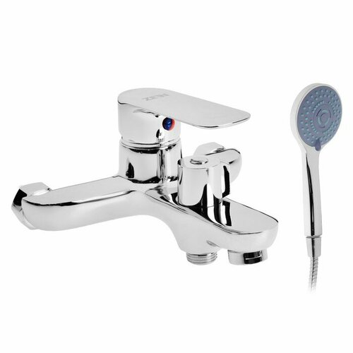 Смеситель для ванны ZEIN Z3851 однорычажный душевой набор лейка 5 режимов хром 3713₽