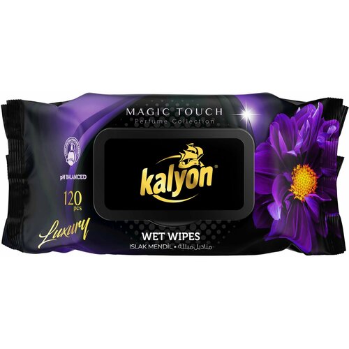 Влажные салфетки Kalyon Luxury Magic Touch, 120шт fillinn fl102 влажные салфетки для рук в сашетах 25 штук 1шт