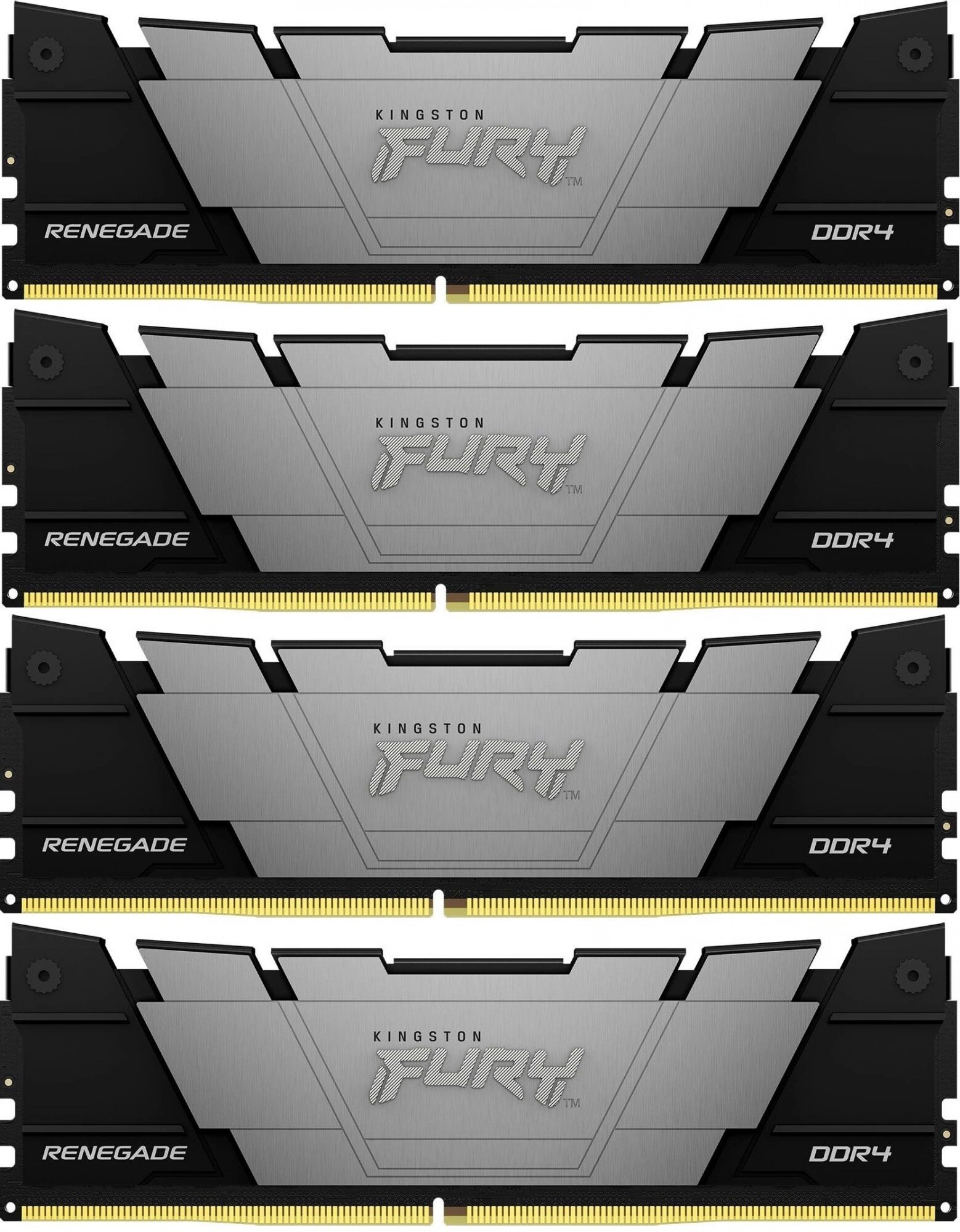 Память DDR4 4x8GB 3200MHz Kingston KF432C16RB2K4/32 Fury Renegade Black RTL Gaming PC4-25600 CL16 DIMM 288-pin 1.35В