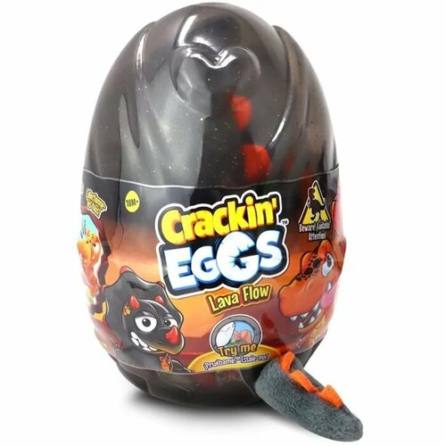 Игрушка мягконабивная CrackinEggs Динозавр в мини яйце 12 см серия Лава SK012D2 Inferno crackin eggs мягкая игрушка динозавр crackin eggs 22 см в яйце серия лава микс