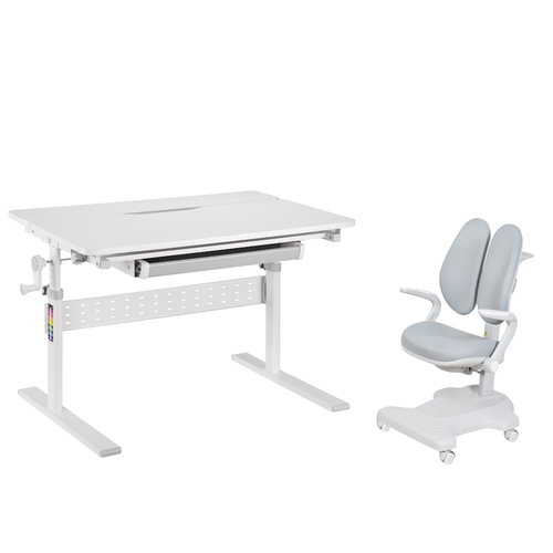 Комплект парта Colore Grey (new) + кресло Estate Grey