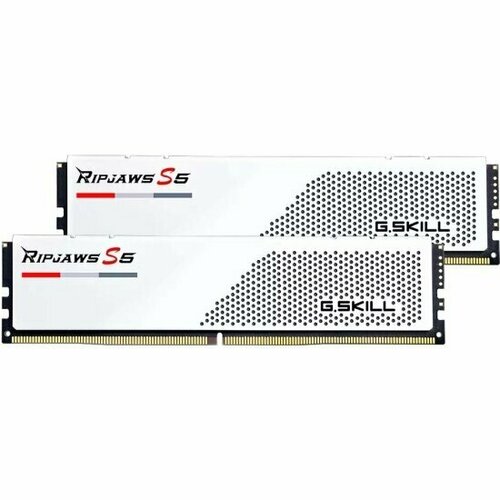 Оперативная память 64GB 2x32GB GSKILL RIPJAWS S5 F5-6000J3040G32GX2-RS5W DDR5 6000MHz CL30 30-40-40-96 14V White 2836600₽