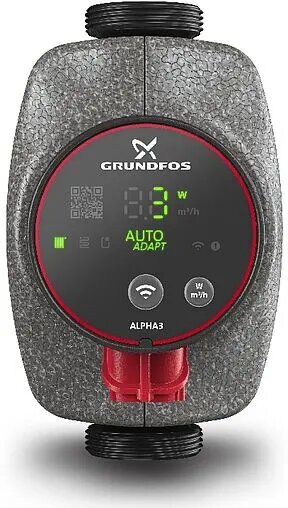 Циркуляционный насос Grundfos ALPHA3 25-40 NEW (18 Вт) черный