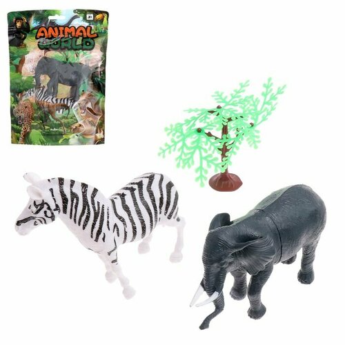 Набор животных Животный мир 2 фигурки 664₽