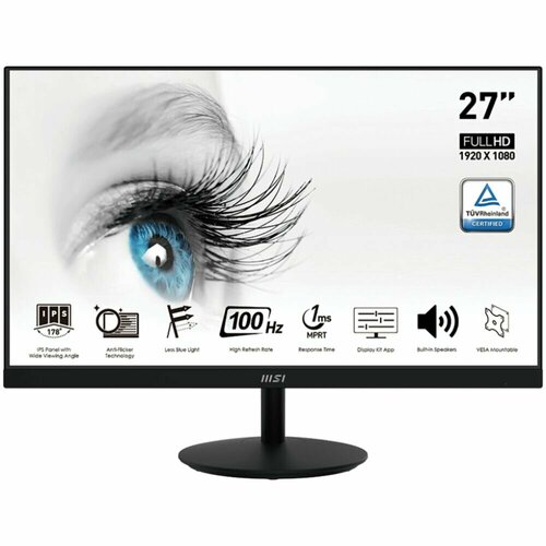 Монитор 27 MSI PRO MP271A IPS 1920x1080 1ms HDMI DisplayPort VGA 1718600₽
