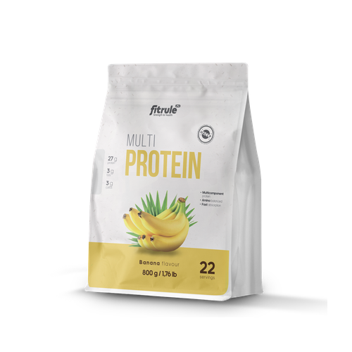 Fitrule Multi protein 800g (Квадропак)(Банан) steel power protein shake 900 грамм банан