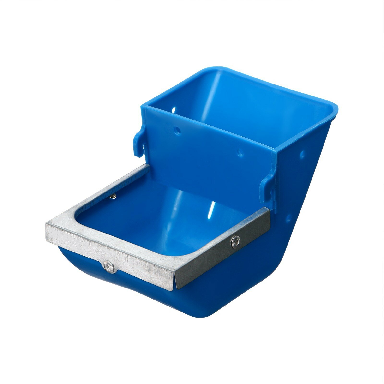 Бункерная кормушка Greengo для кроликов синяя пластиковая