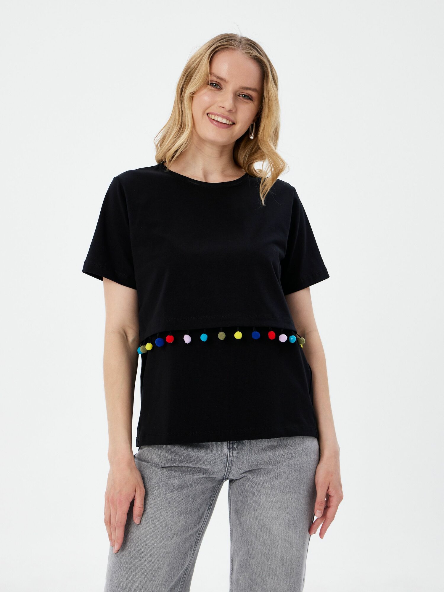 Футболка для кормящих мам Proud Mom размер L красный черный синий