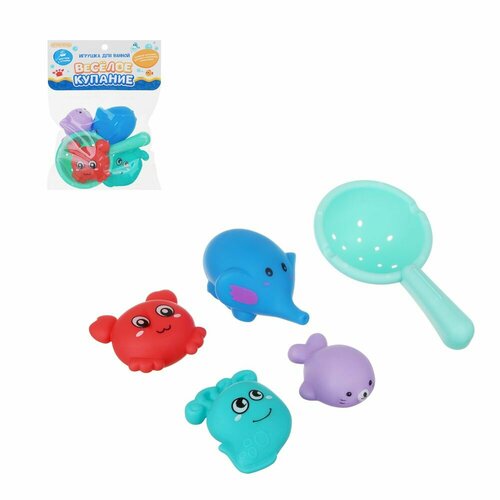 Игрушка для ванной игроленд Веселое купание PVC 18х2х27 см 448₽