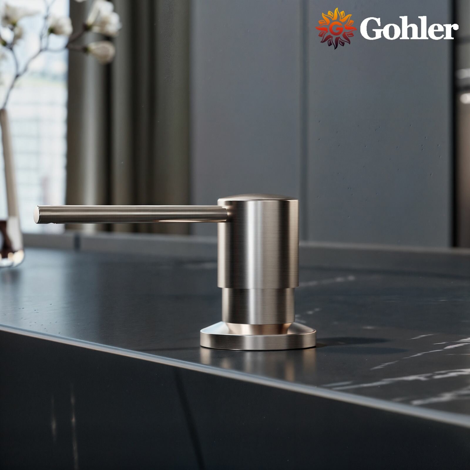 Дозатор для жидкого мыла и моющего средства на кухню встраиваемый Gohler G404S