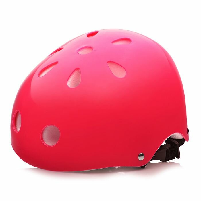 Шлем детский защитный красный "Спортик" для роликов, самоката, скейтборда